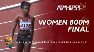 MORAA 🇰🇪 20027  DOUALA 24  23rd CAA African Athletics Senior Championships  Women’s 800m Final [upl. by Waldo]