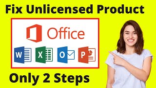 How to fix Unlicensed product MS office 36520192016 [upl. by Katine]