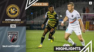 Pittsburgh Riverhounds SC vs San Antonio FC  Game Highlights  10012022 [upl. by Ahsait]