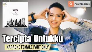 Tercipta Untukku  Ungu Rossa Karaoke Female Part Only [upl. by Seaman]