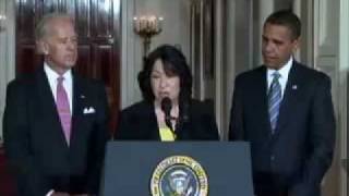 Judge Sotomayor Nominated To US Supreme Court [upl. by Carn]