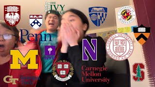 College Decision Reactions 2024 all 8 ivies t10s no safeties 19 schools [upl. by Pasia691]