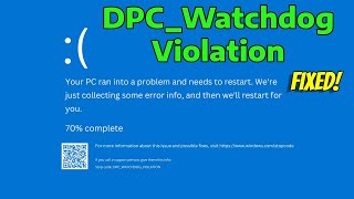 How To Fix DPC Watchdog Violation in Windows 11 [upl. by Nalad]