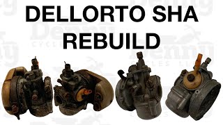 Rebuilding a Dellorto SHA 1412 L Carburetor  Complete Carb Disassembly Cleaning and Reassembly [upl. by Sherar]