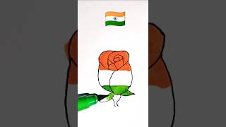 India flag🇮🇳 art viralvideo shrots [upl. by Ylimme]