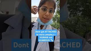 U r not humerus 🦴medico medicalcollegelife hospital neetmotivation youtubeshorts medical [upl. by Airotel]