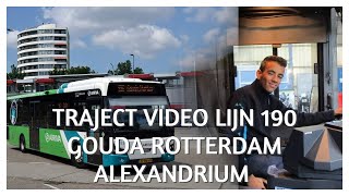 Trajectvideo LIJN 190 Gouda Rotterdam Alexandrium 2023 [upl. by Amikan119]