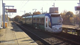 HTM tram 4029 met reclame vertrek Voorburg t Loo naar Zoetermeer CentrumWest [upl. by Rhoades952]