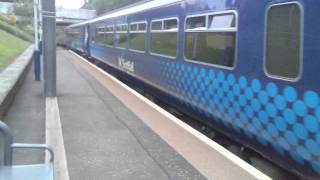 Train Leaving Dumbreck Railway Station in Glasgow Scotland [upl. by Tasia]