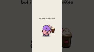 Iced Coffee solves everything 🙂‍↔️ coffee coffeelover mentalhealth [upl. by Itnuahsa]