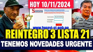 REINTEGRO 3 LISTA 21 FONAVI LO ÚLTIMO TENEMOS NOTICIAS HERMANOS FONAVISTAS  SE APROBÓ NUEVO GRUPO [upl. by Anoirtac198]