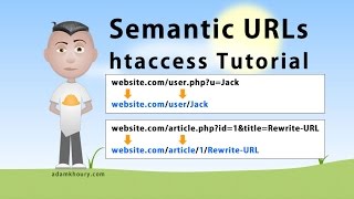 Semantic URL htaccess Tutorial SEO Friendly Clean Links Rewrite [upl. by Attlee875]