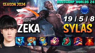 HLE Zeka SYLAS vs XERATH Mid  Patch 1419 EUW Ranked WORLDS 2024 Bootcamp  lolrec [upl. by Malissia]