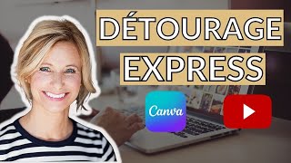 Comment détourer une image en moins de 5 minutes avec Canva  TUTO [upl. by Adnohser]