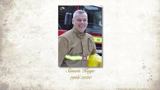 Firefighter Simon Kaye Remembrance Service [upl. by Rednazxela296]