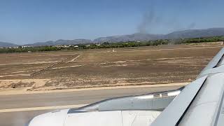 Jet2com A330200 GVYGL Takeoff from Palma De Mallorca [upl. by Zertnom]