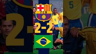 The clash of titans FC Barcelona faced Brazil football ronaldo soccer cr7 messi [upl. by Jerrilyn565]