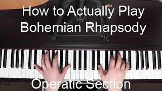 Queen  Bohemian Rhapsody Tutorial  Operatic Section [upl. by Burnham]