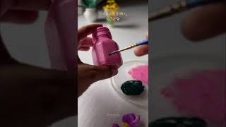 Diy cute mini bottle art ⋆｡♡𓍢ִ໋🌷֒miniature diy shortsvideo creative [upl. by Aneladdam]