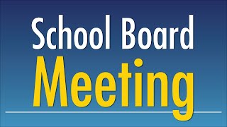 School Board Meeting October 8th 2024 [upl. by Annenn]