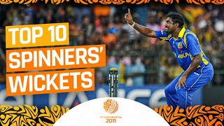 Top 10 Spinner Wickets  CWC11Rewind [upl. by Nesbitt945]