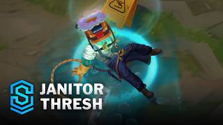 Janitor Thresh Skin Spotlight  PreRelease  PBE Preview  League of Legends [upl. by Annayek]