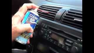 Clean Air Duct Treatment  How to chemically neutralize odors in your car [upl. by Eillac343]