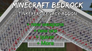 MCPE Minecraft Bedrock Tinkerers Legacy Addon [upl. by Ardnosal]