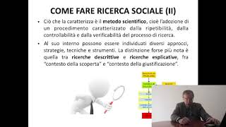 Fare ricerca sociale perché e come Case histories [upl. by Garret]