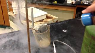 LIquid Oxygen Preparation and Para magnetic Properties [upl. by Yesor964]