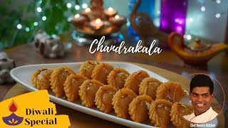 Chandrakala Recipe in Tamil  How to Make Chandrakala Diwali Sweet  CDK 341  Chef Deenas Kitchen [upl. by Otina]