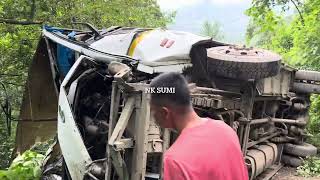 Nagamese News St Joseph collage Bus accident Near Kiwema village Kohima Nagaland around 2 pm [upl. by Eseenaj153]