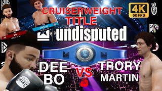 Undisputed Created Fighter quotDEEBOquot VS quotTrory Martin CruiserWeight Title [upl. by Assen]