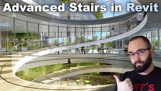 Spiral Stairs in Revit Tutorial [upl. by Macmahon]