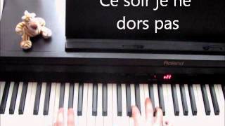 Ce soir je ne dors pas  France Gall  piano guitare [upl. by Hauge]