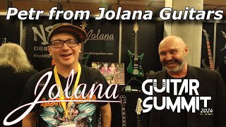 Jolana Guitars  quick interview with Petr at the Guitar Summit  FOG JolanaGuitars [upl. by Luce939]