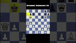 Stunning Checkmate 24 chess checkmatepuzzles chessgame chessmates chessmaster checkmate [upl. by Kcerb]