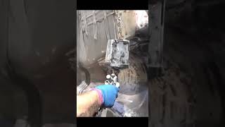 Undercoating the underbody frame off with raptor liner paint raptor fyp shorts build asmr car [upl. by Asiek966]