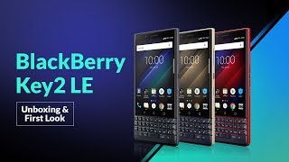 BlackBerry KEY2 LE Unboxing amp First Look  Digitin [upl. by Ahsiam410]