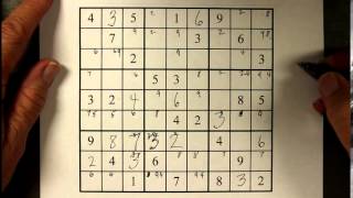 simple way to solve sudoku puzzle [upl. by Elleinnad]