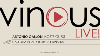 Vinous Live with Carlotta Rinaldi Giuseppe Rinaldi [upl. by Judd]