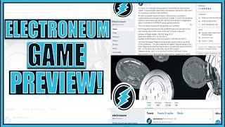 Electroneum Game Preview First Look [upl. by Mosi474]