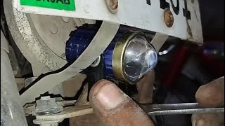 How to install mini Led Lights for bike  Best Led Fog Lights [upl. by Eissirc]