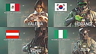 Warzone 2  Operators Speak their Native Languages [upl. by Nur13]