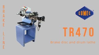 Brake discs and drums lathe TR470  Comec [upl. by Hahn]