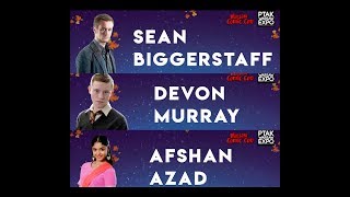 Warsaw Comic Con QampA z Afshan Azad Sean Biggerstaff amp Devon Murray  Harry Potter 25112017 [upl. by Odama]