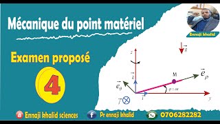 Examen proposé mécanique du point 4 [upl. by Brennen533]