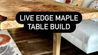 Live edge maple table build [upl. by Falk]