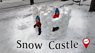 Building a Snow Castle [upl. by Aneekal]