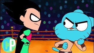 Gumball Vs Robin Cartoon Rap Battles Teen Titans Go [upl. by Nylesoy]